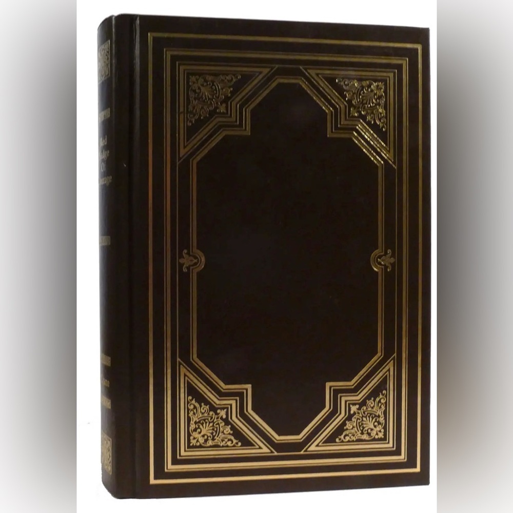 Stephen Crane The Red Badge of Courage - Maroon Leather Bound Edition